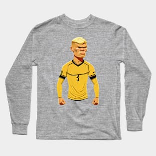 Caricature of Haaland Long Sleeve T-Shirt